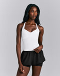 UnifiedMoveTM T Back Mid Tank with Built in Bra Shelf | White