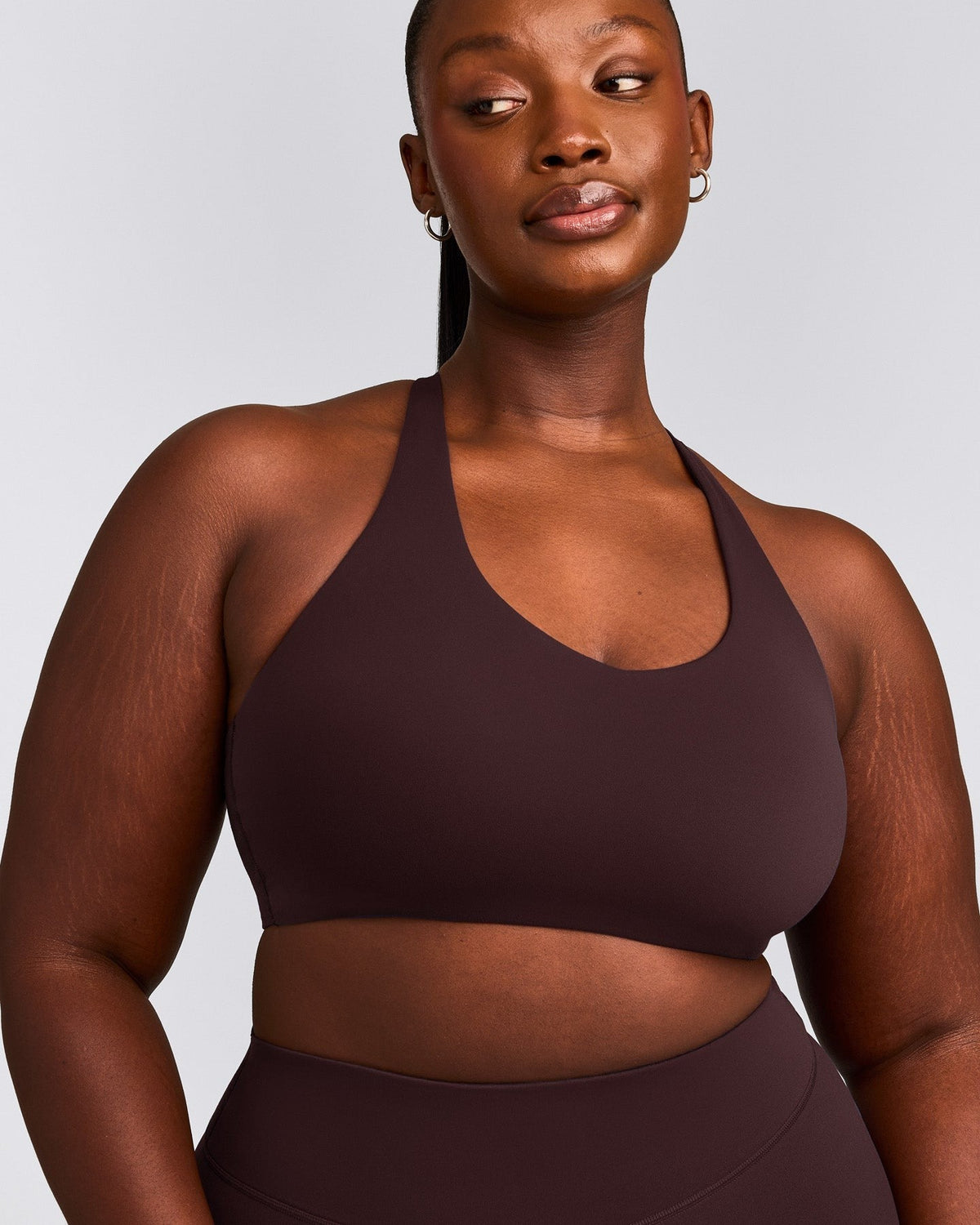 SoftMotionTM Sports Bra | Plum Brown