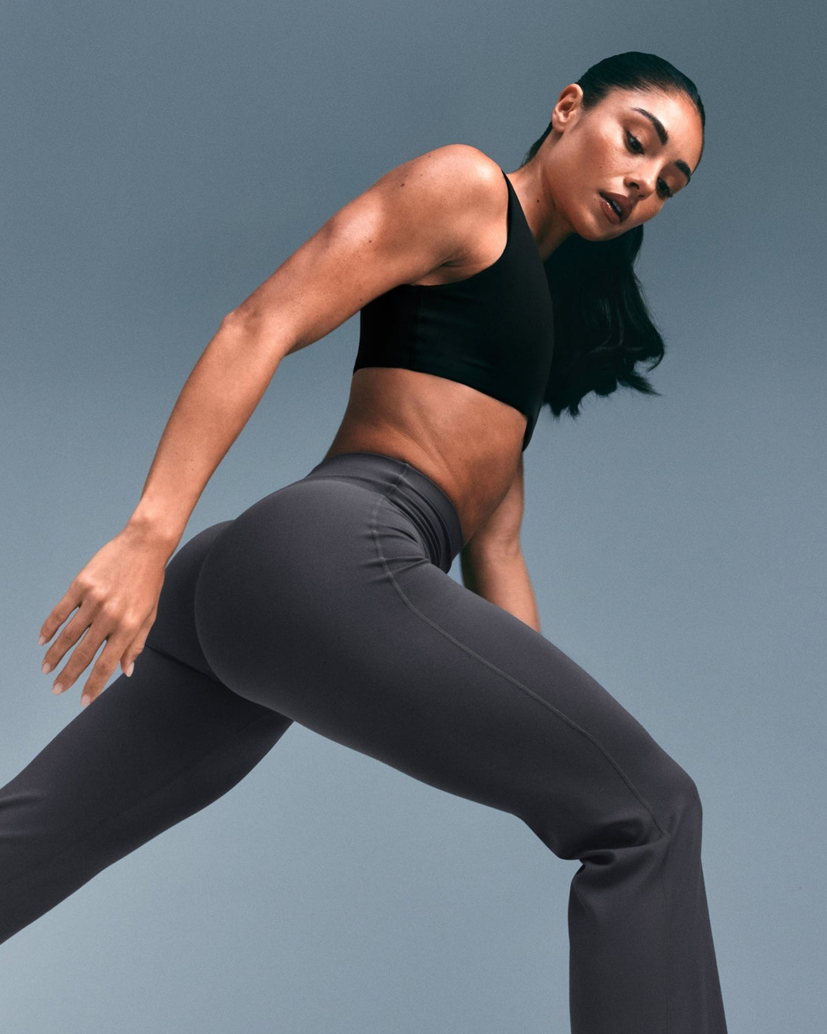 SoftMotionTM Flared Pants | Ash Gray
