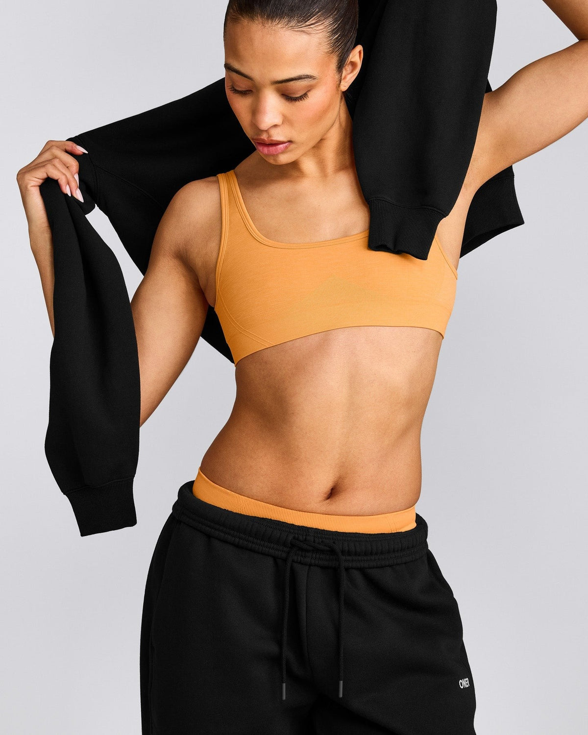 EffortlessLiftTM Square Neck Sports Bra | Powdered Orange