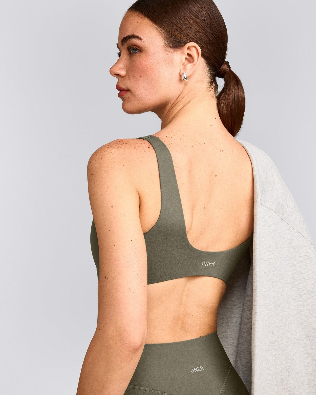 SoftMotionTM Scoop Back Bralette | Alpine Green
