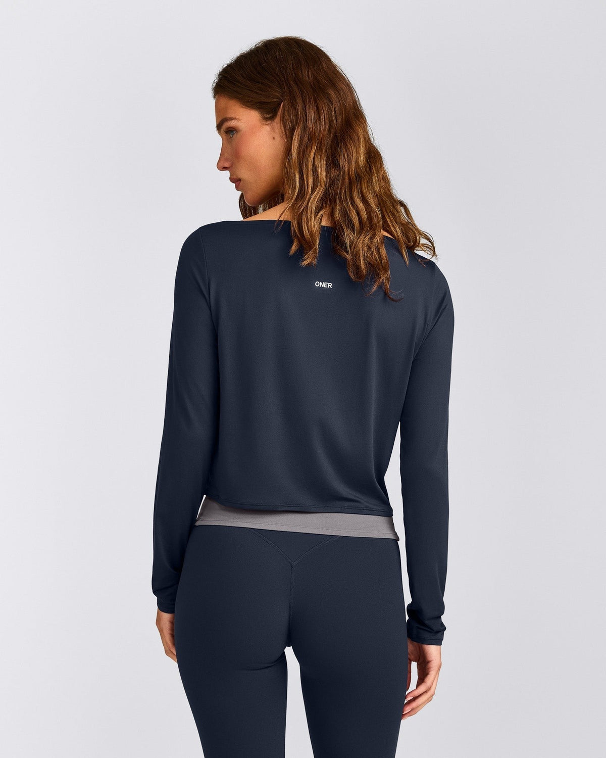FormeSoftTM Relaxed Slash Neck Long Sleeve Top | True Blue