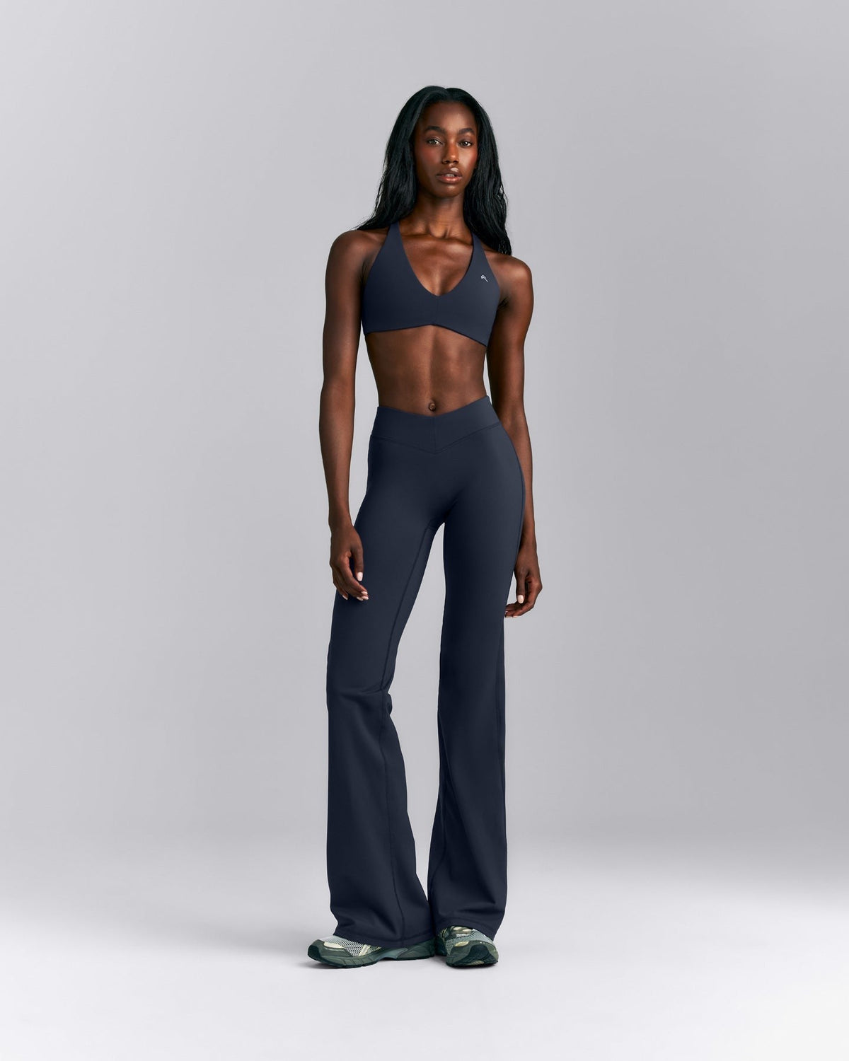 UnifiedMoveTM V Front Mid Rise Flared Pants | True Blue