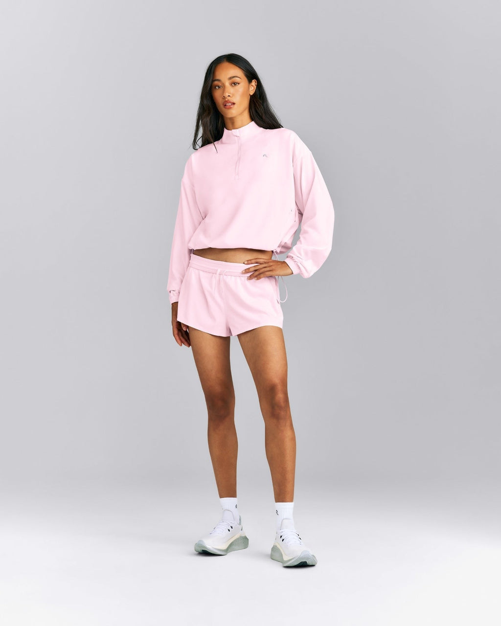 AirMoveTM 1/2 Zip Jacket with Bonding | Soft Girl Pink