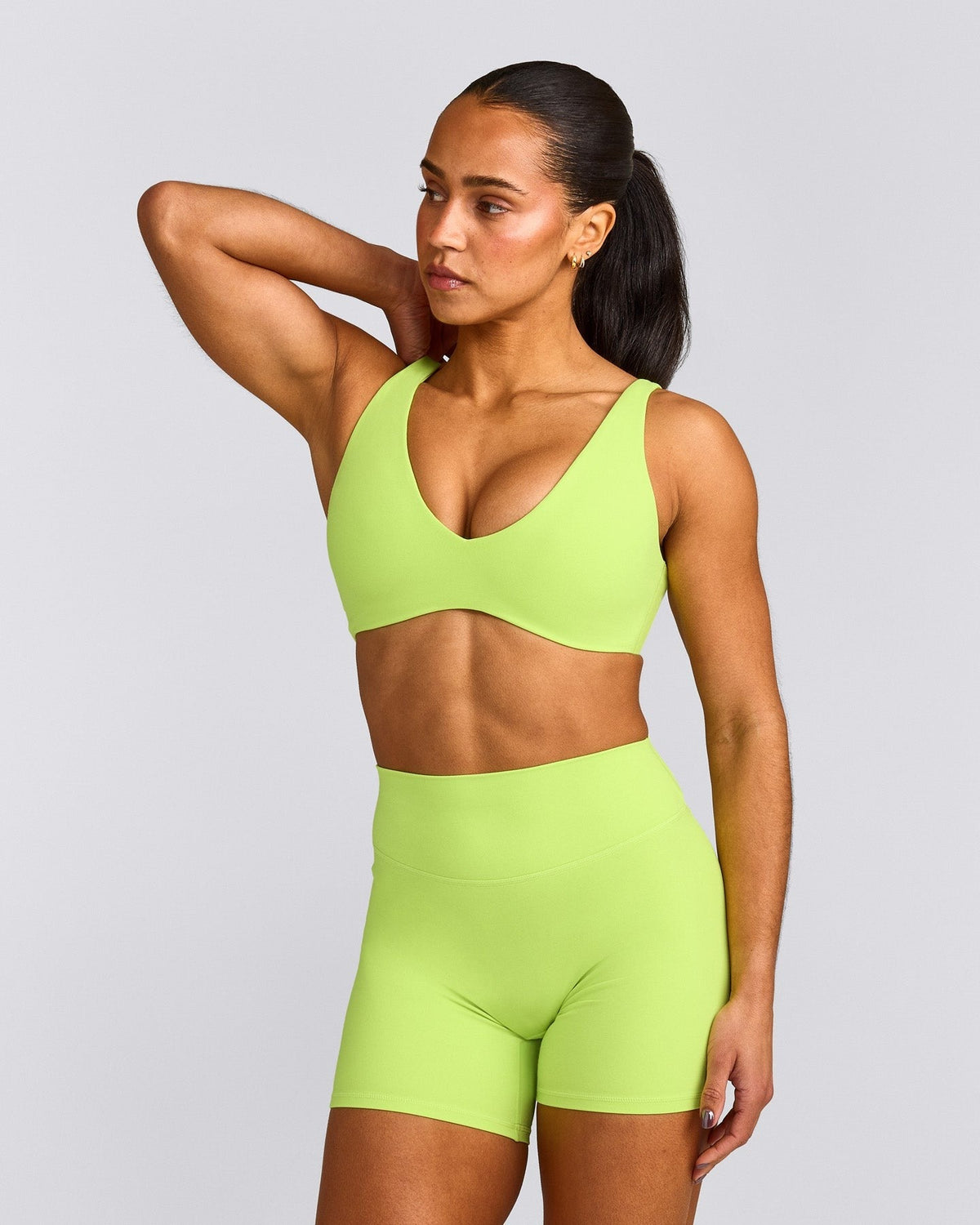 SoftMotionTM Scoop Back Bralette | Citrus Green