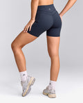 UnifiedMoveTM High Waisted Pocket Shorts 6" | True Blue