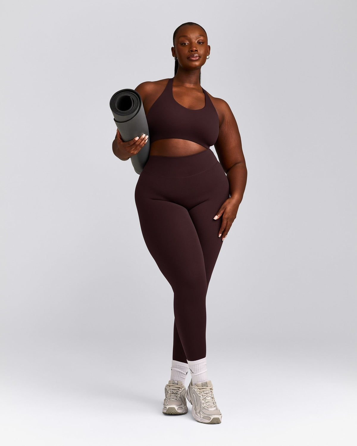 SoftMotionTM Sports Bra | Plum Brown