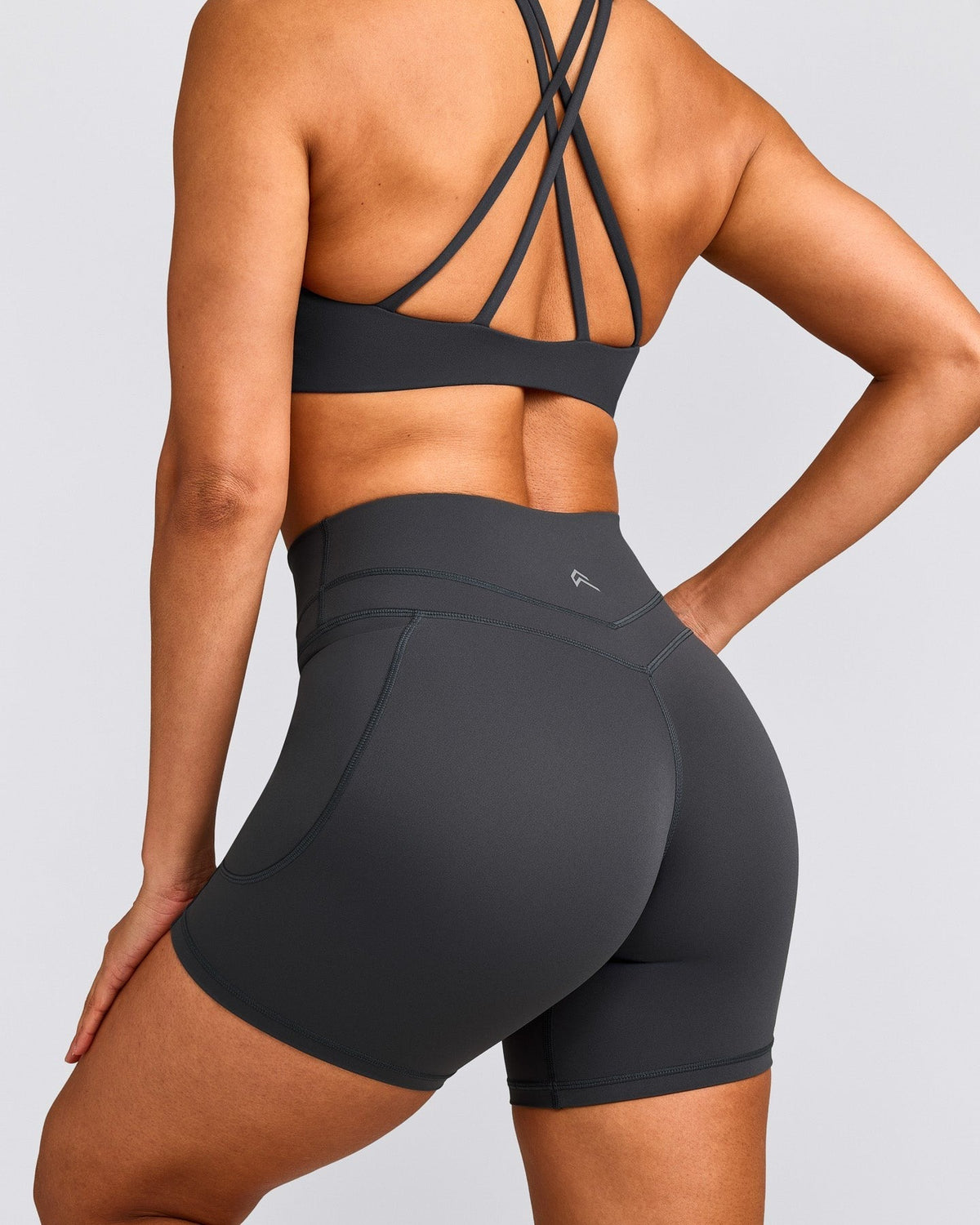 UnifiedMoveTM High Waisted Pocket Shorts 6" | Coal