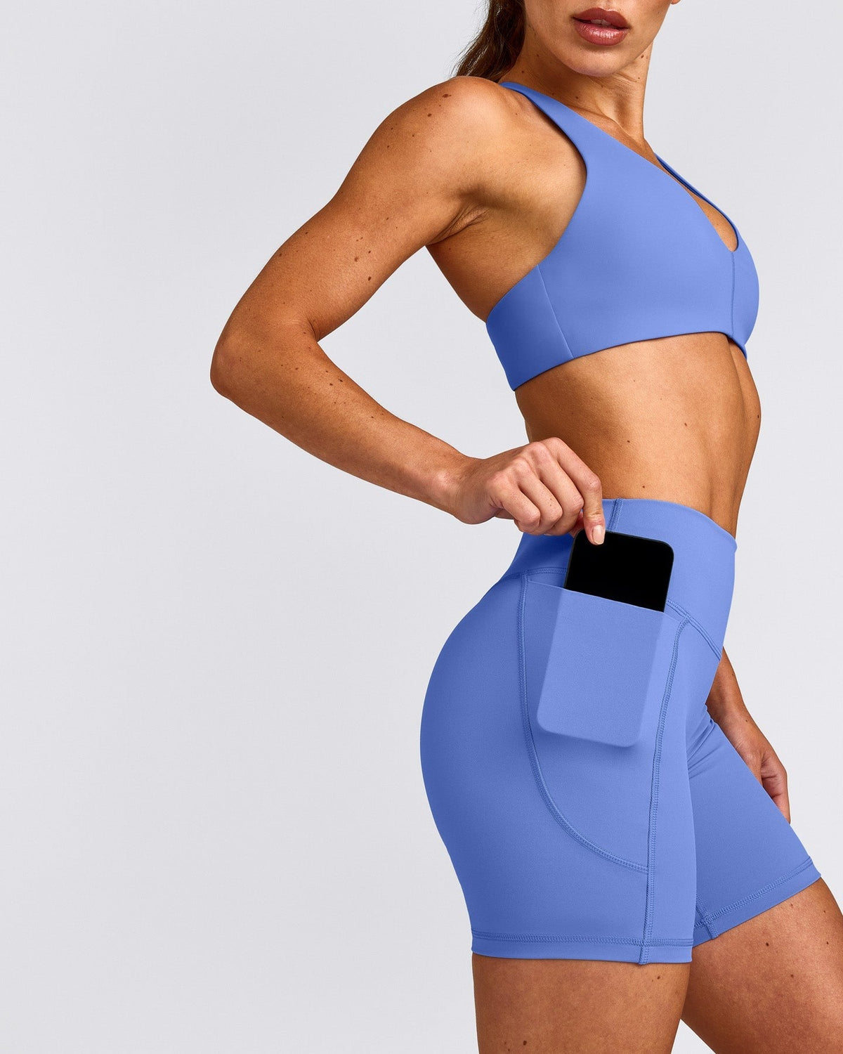 UnifiedMoveTM Pocket Shorts 6" with Bonding | Glaucous Blue