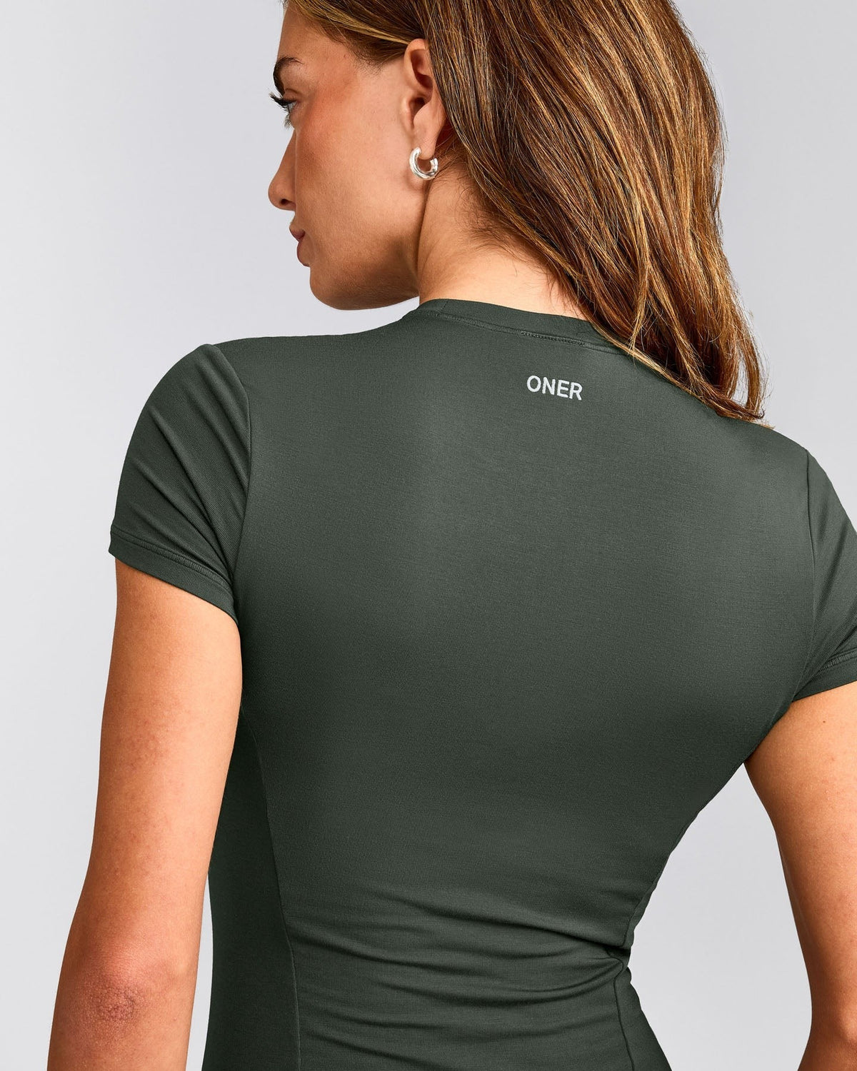 MellowTM Motion Crew Neck Top | Dark Khaki