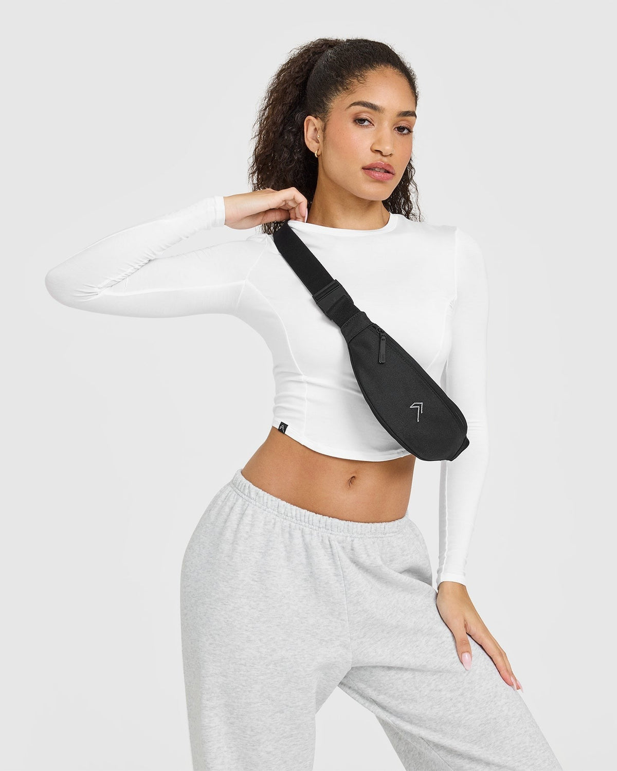 MellowTM Soft Mid Long Sleeve Top | White