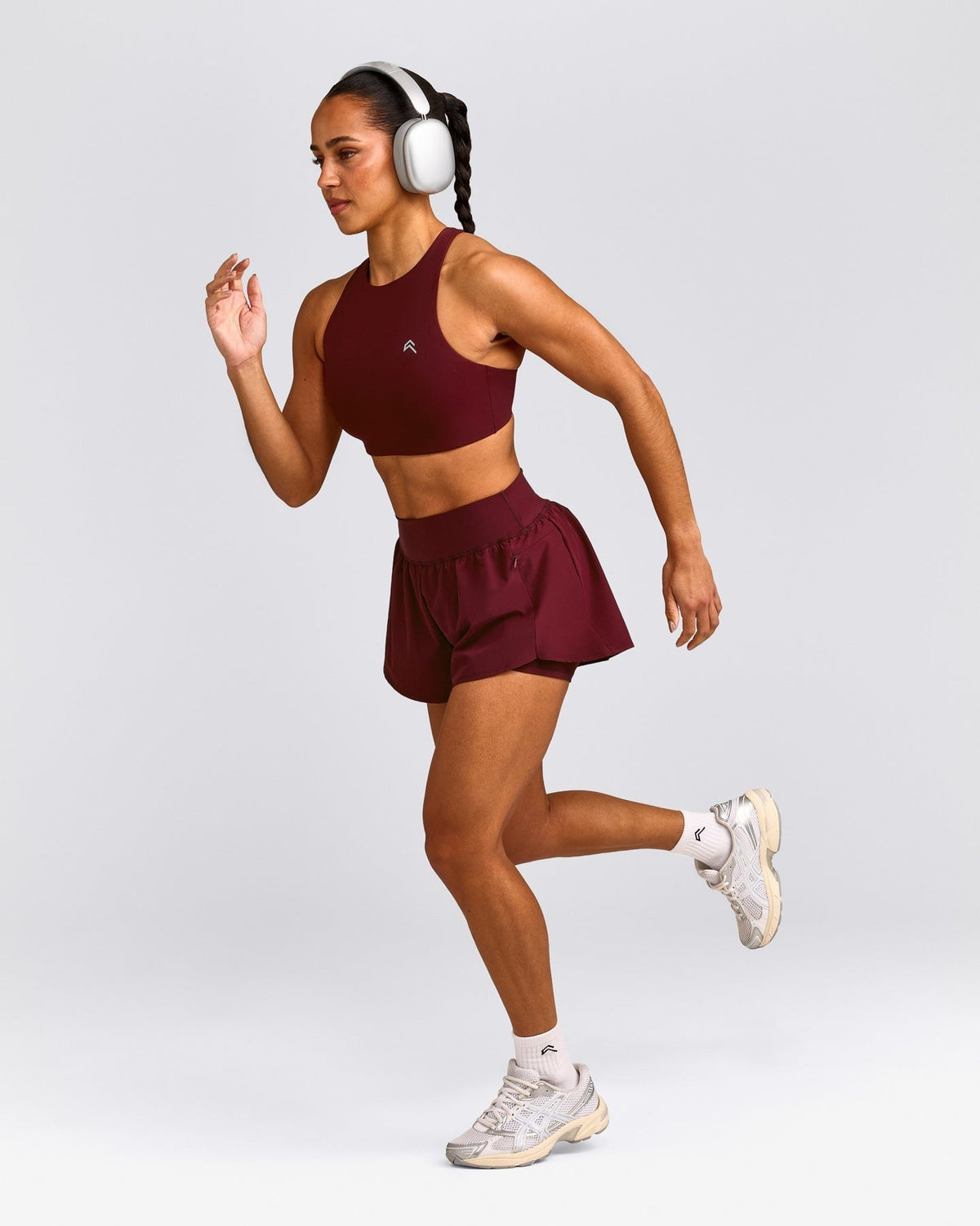 EasyLiftTM High Neck Sports Bra | Rosewood