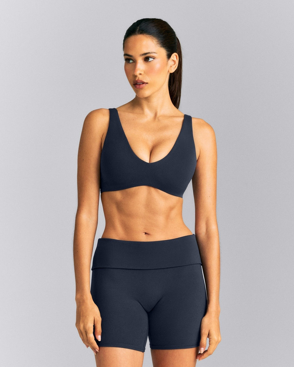 SoftMotionTM Scoop Back Bralette | True Blue
