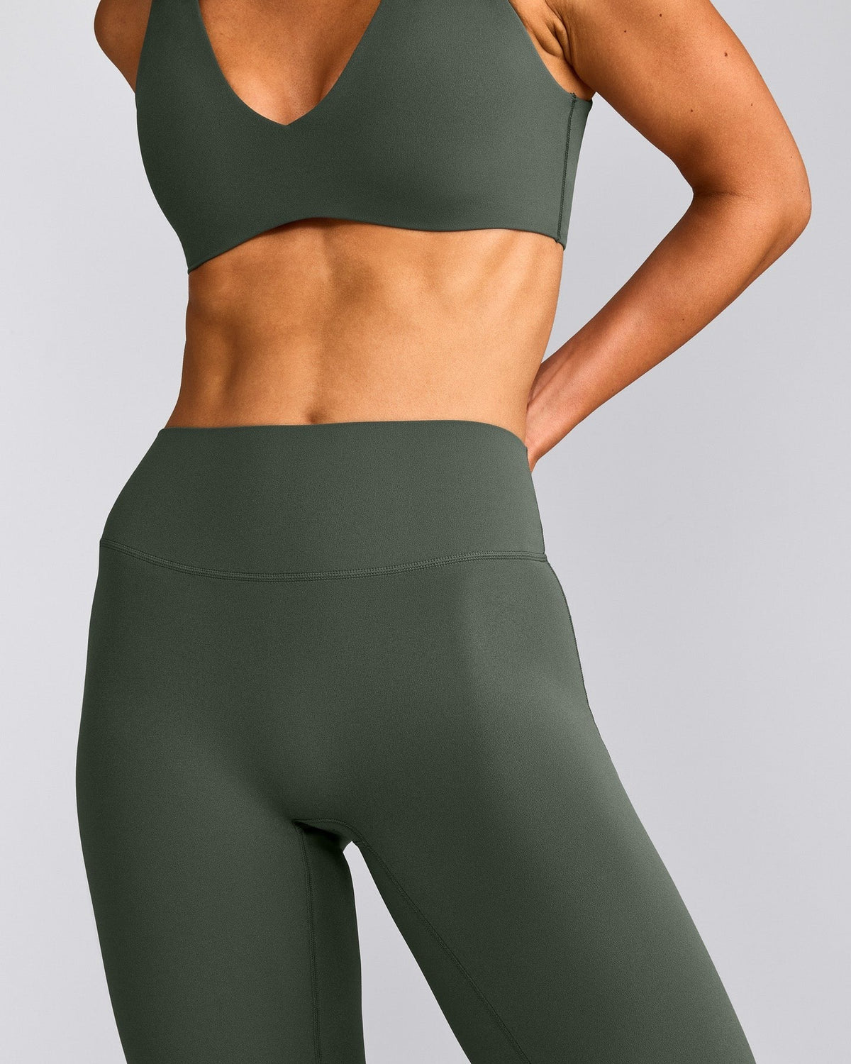 SoftMotionTM Flared Pants | Dark Khaki