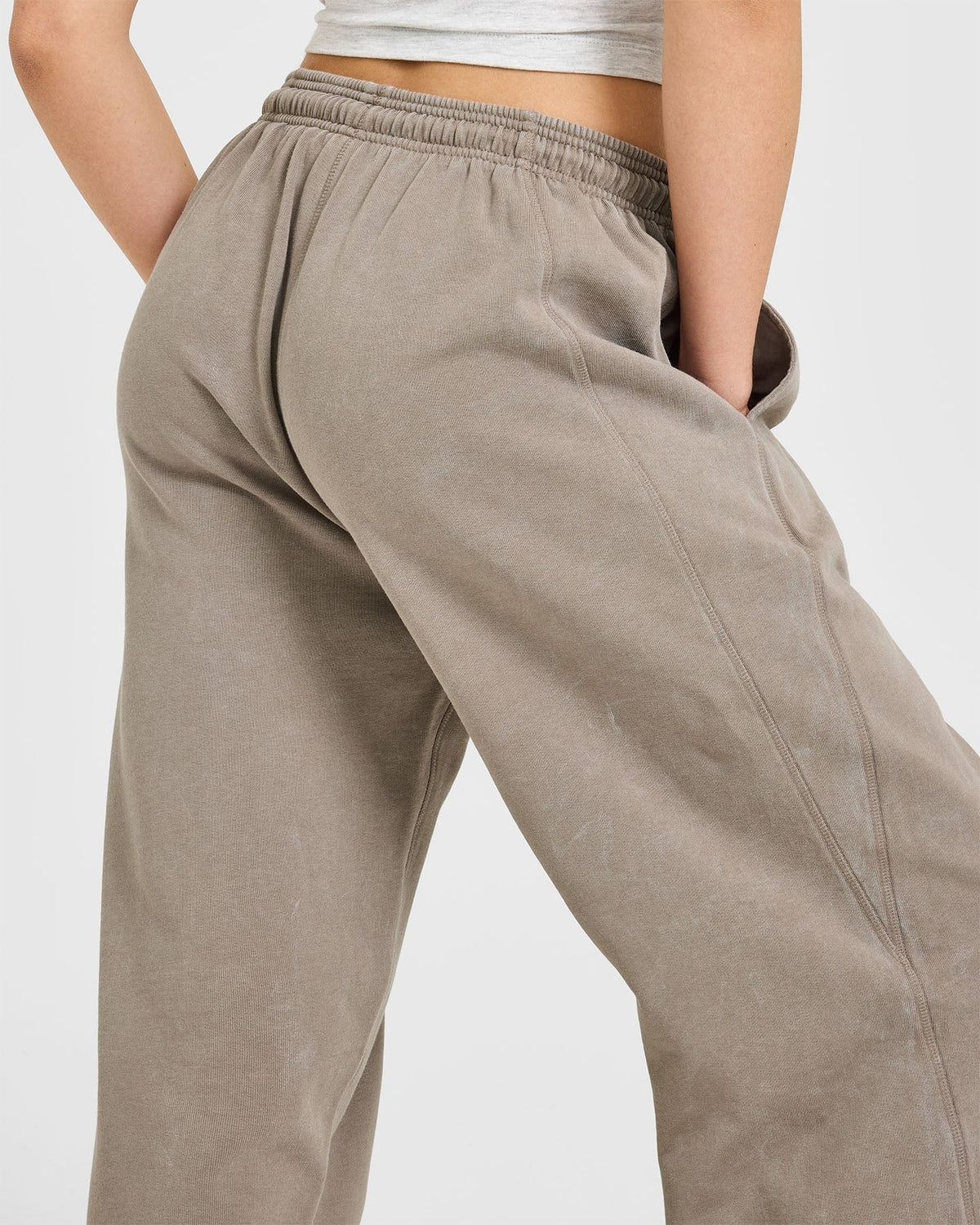 Raw Lounge Wide Leg Sweatpants | Washed Minky