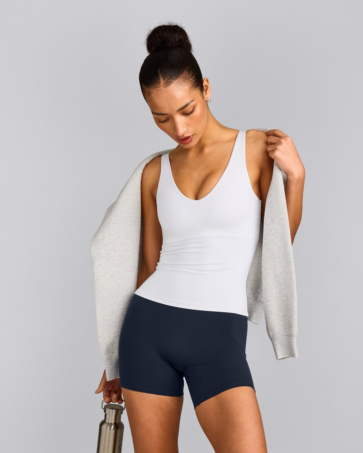 SoftMotionTM Scoop Neck Tank Top | White