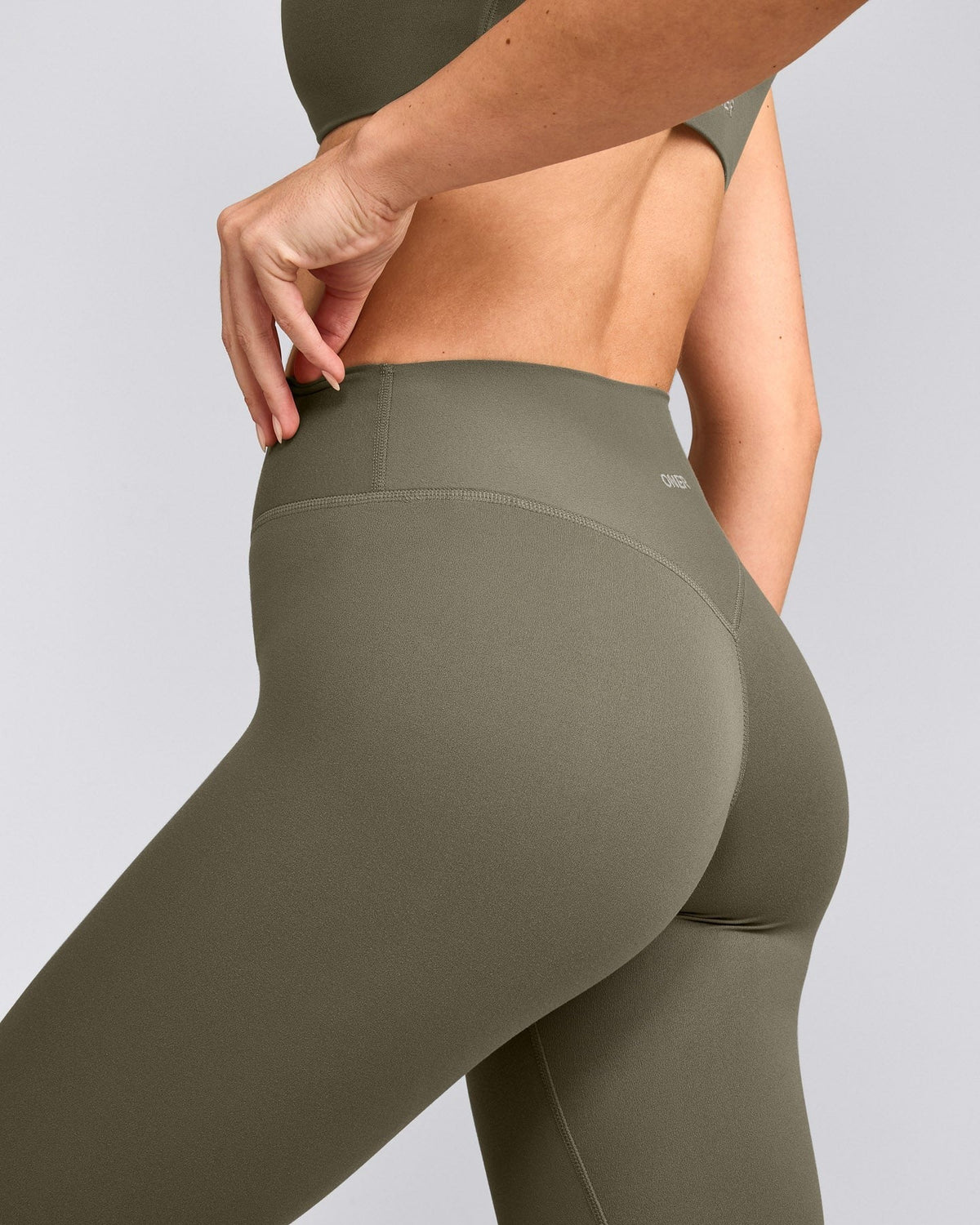 SoftMotionTM High Waisted Leggings | Alpine Green