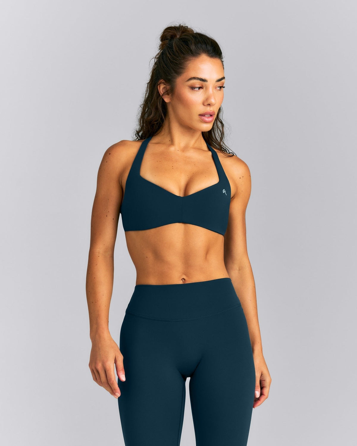 UnifiedMoveTM T Back Minimal Bralette | Oil Blue