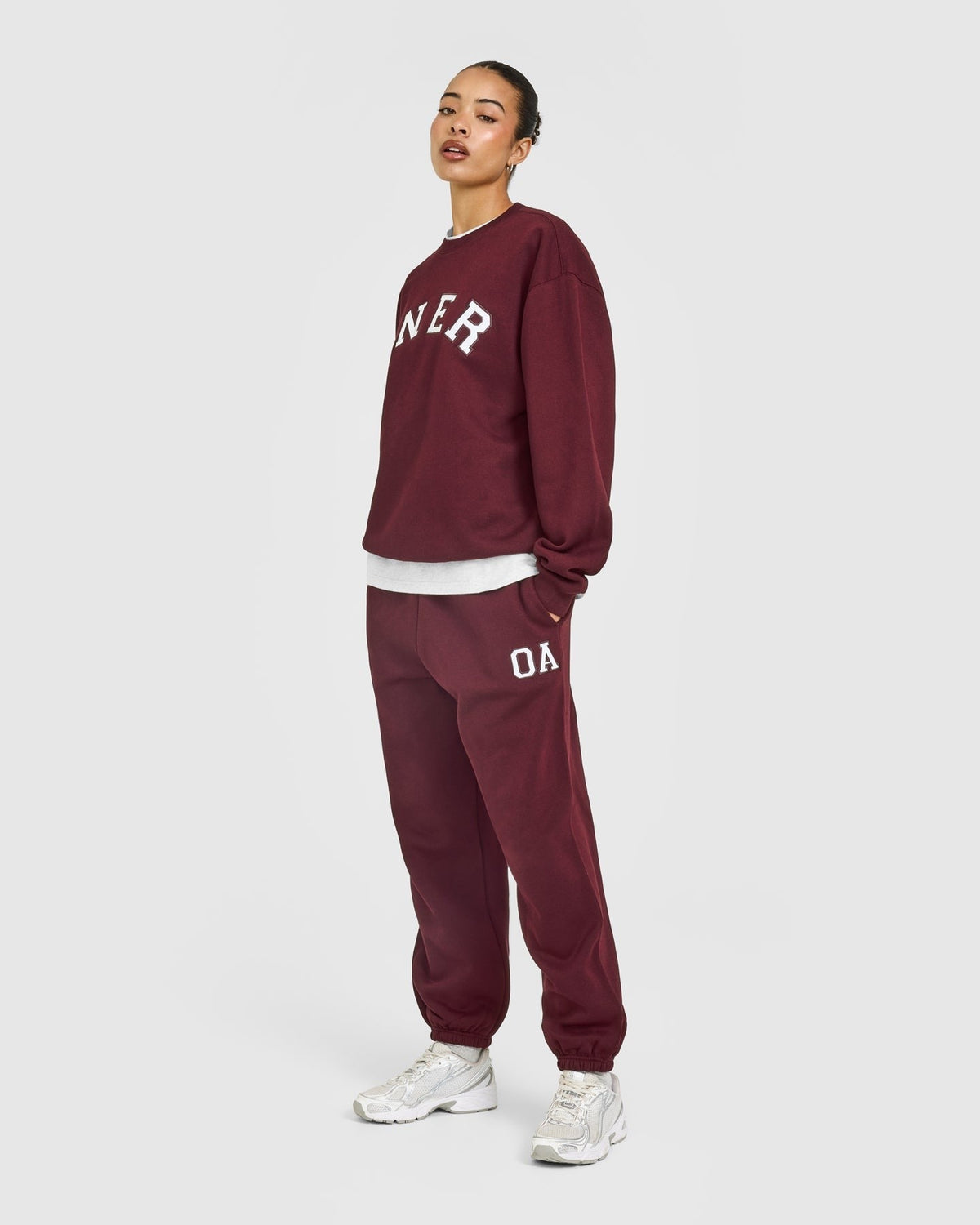 Foundations Oversized Oner Girlfriend Sweatpants | Rosewood