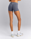 SoftMotionTM Mid Rise Micro Shorts 4" | Granite Blue
