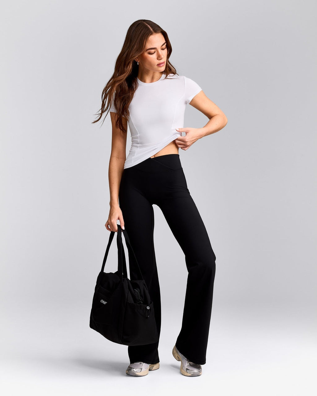 MellowTM Motion Crew Neck Top | White
