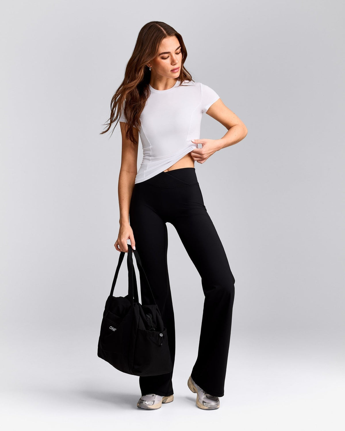 MellowTM Motion Crew Neck Top | White
