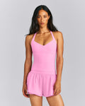 UnifiedMoveTM T Back Mid Tank with Built in Bra Shelf | Power Pink