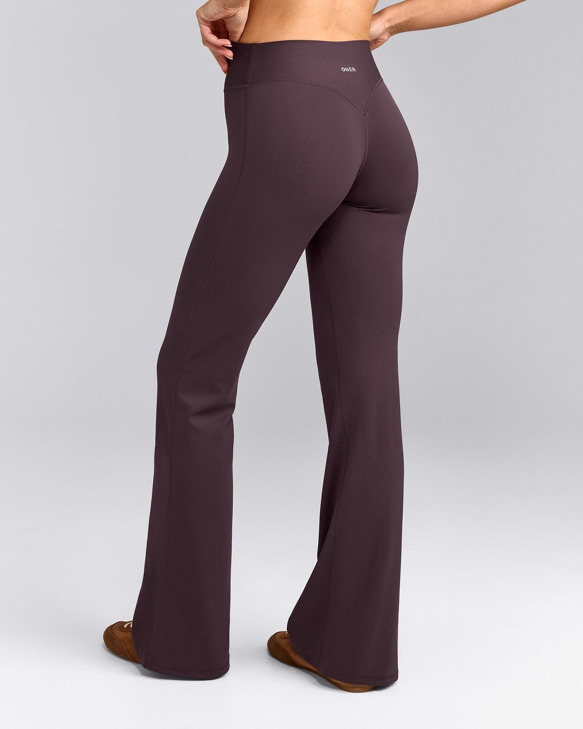SoftMotionTM Flared Pants | Dark Umber Brown