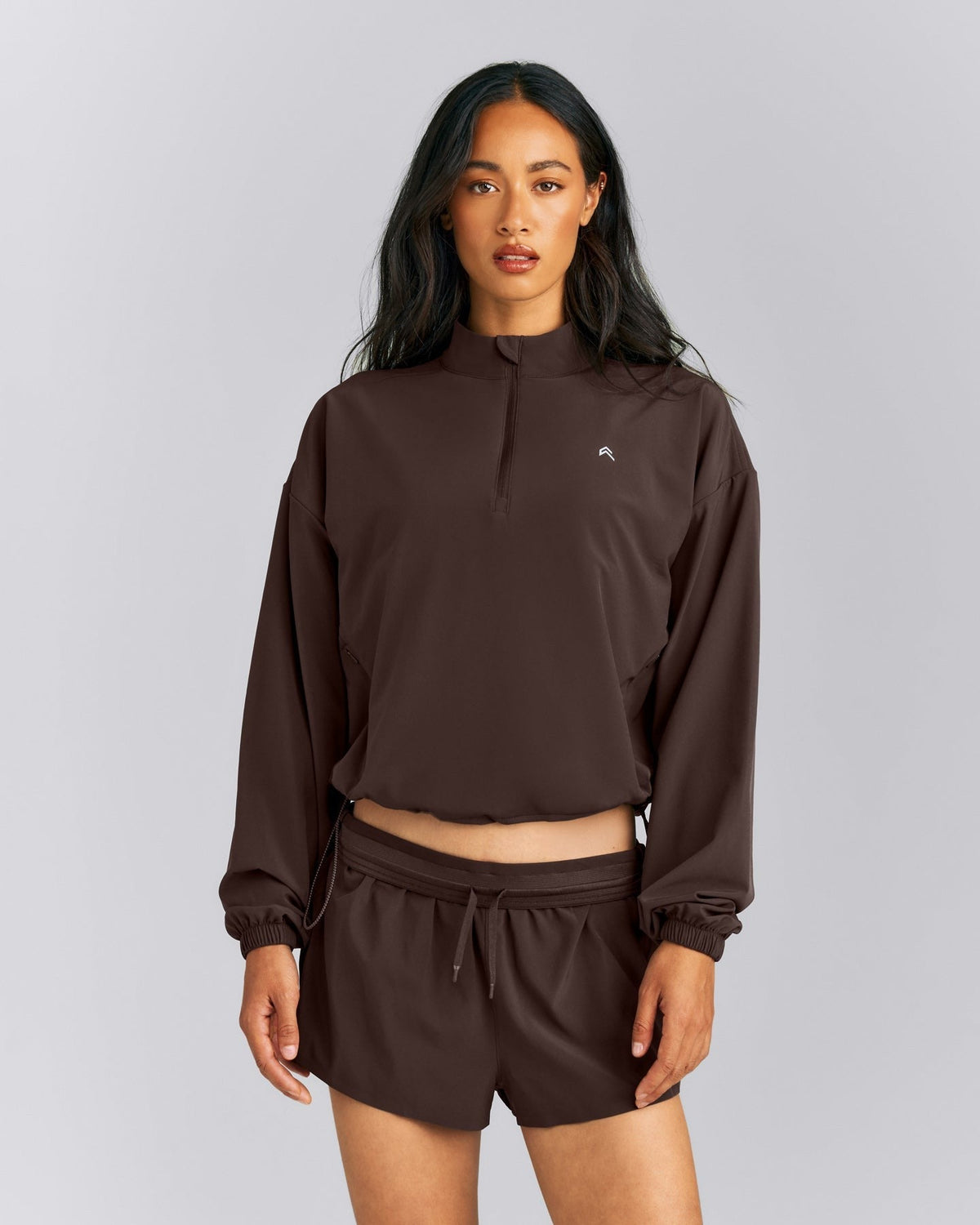 AirMoveTM 1/2 Zip Jacket with Bonding | 70% Cocoa