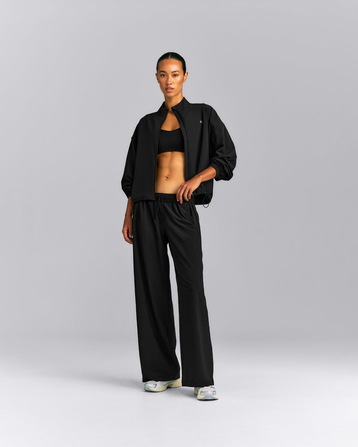AirMoveTM Straight Leg Drawcord Pants | Black