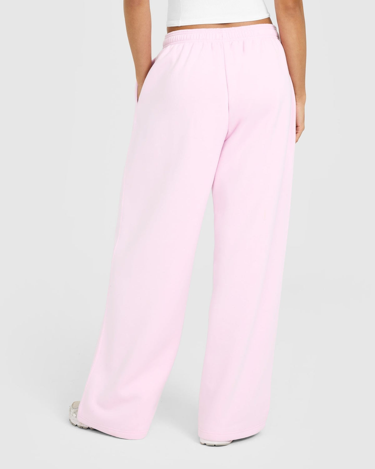 Foundations Oversized Oner Girlfriend Straight Leg Sweatpants | Chalk Pink