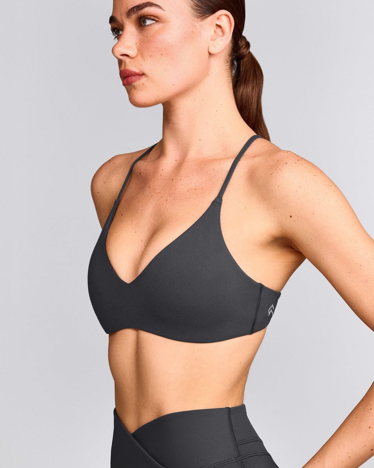 EasyLiftTM Ultra Minimal Bralette | Coal