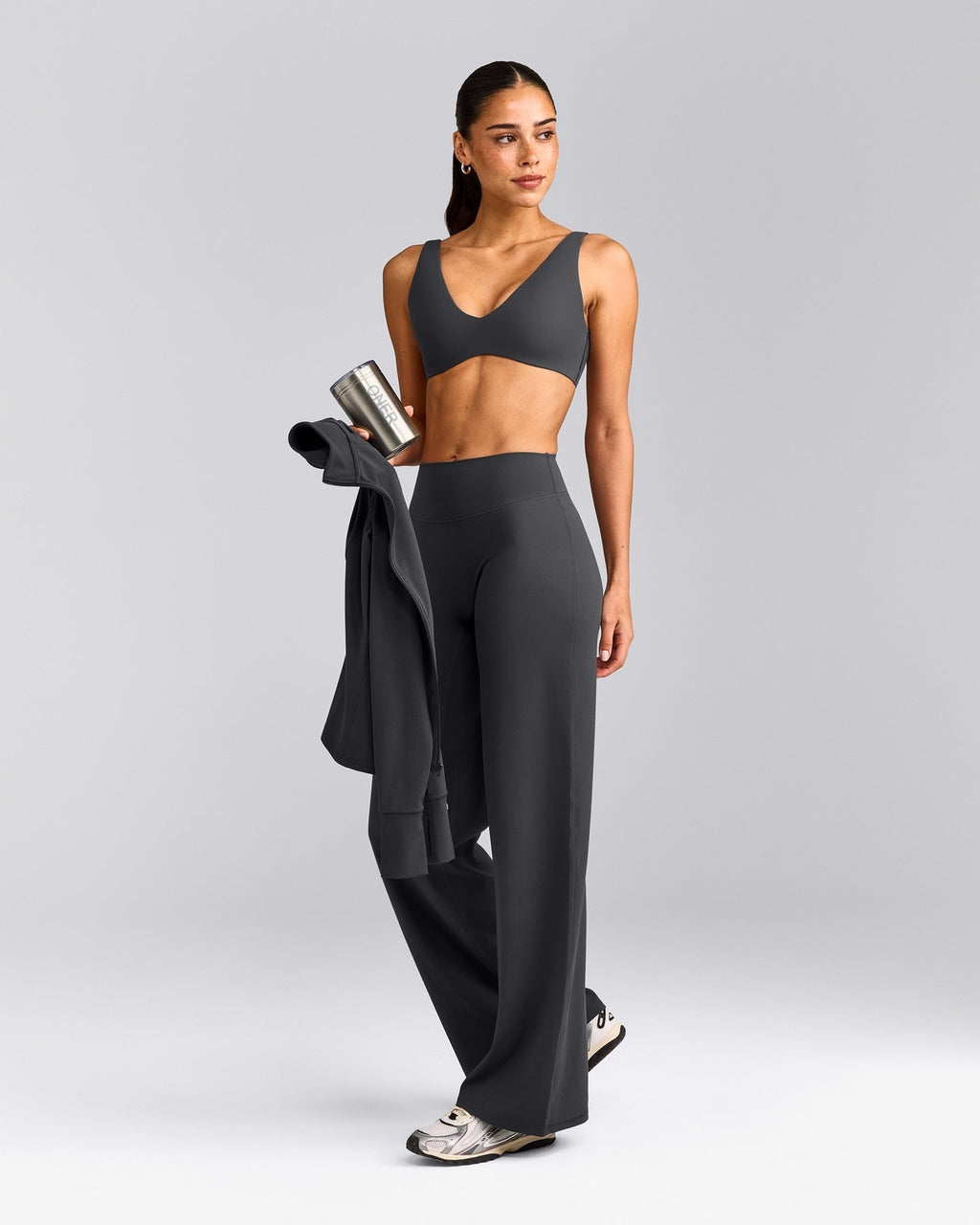 SoftMotionTM Scoop Back Bralette | Coal