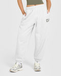 Foundations Oversized Oner Sweatpants | Light Gray Marl