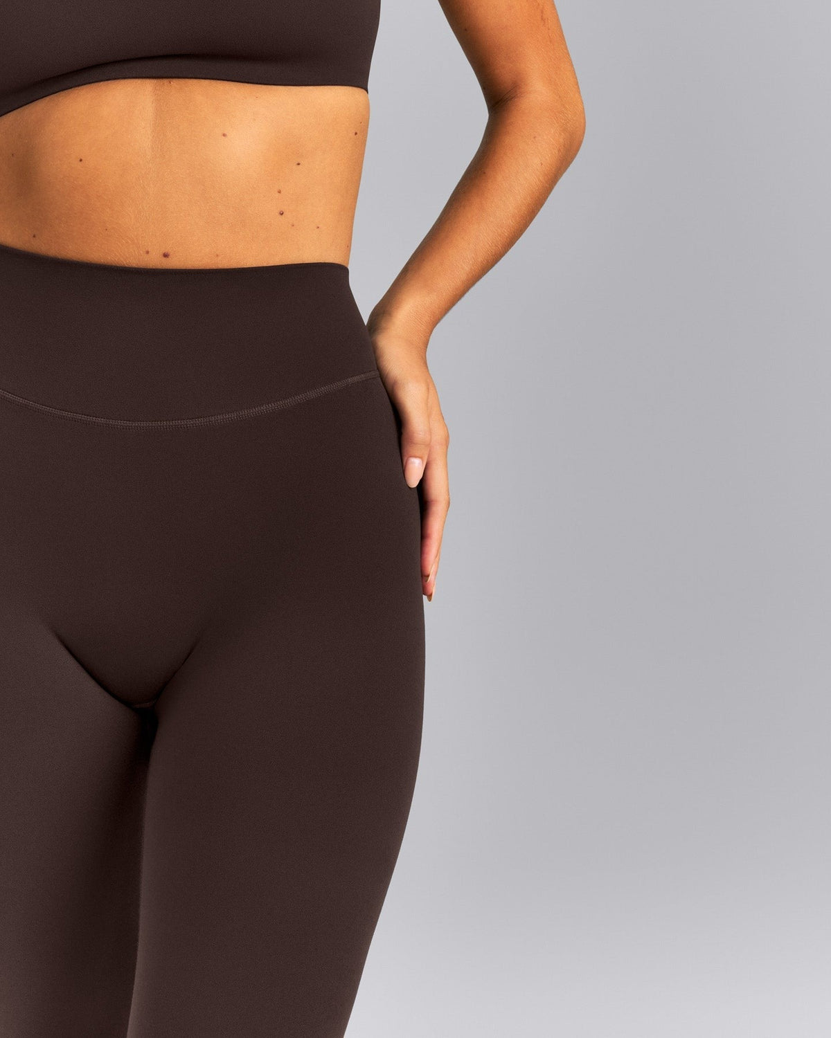 SoftMotionTM 3/4 Length Leggings | 70% Cocoa