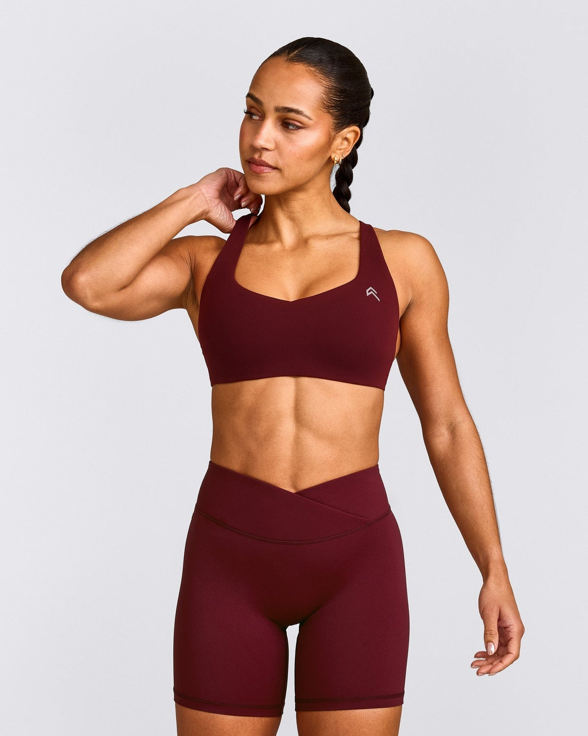 EasyLiftTM Cross Back Sports Bra | Rosewood