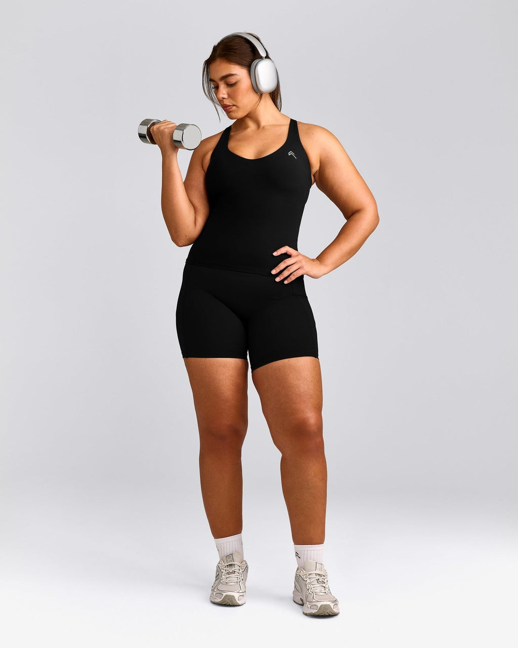 UnifiedMoveTM V Neck Cross Back Tank Top | Black