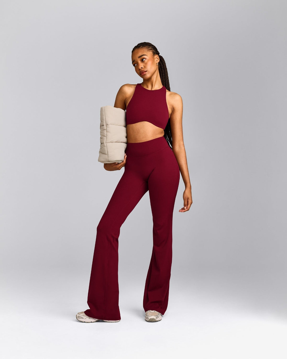 SoftMotionTM Flared Pants | Ruby Red