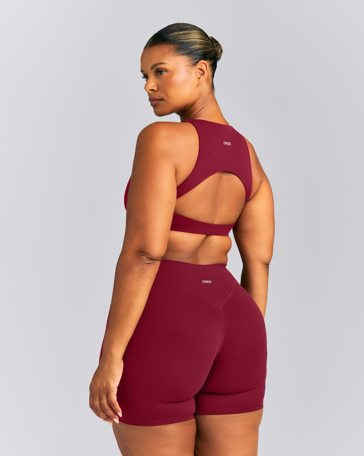SoftMotionTM High Neck Sports Bra | Ruby Red