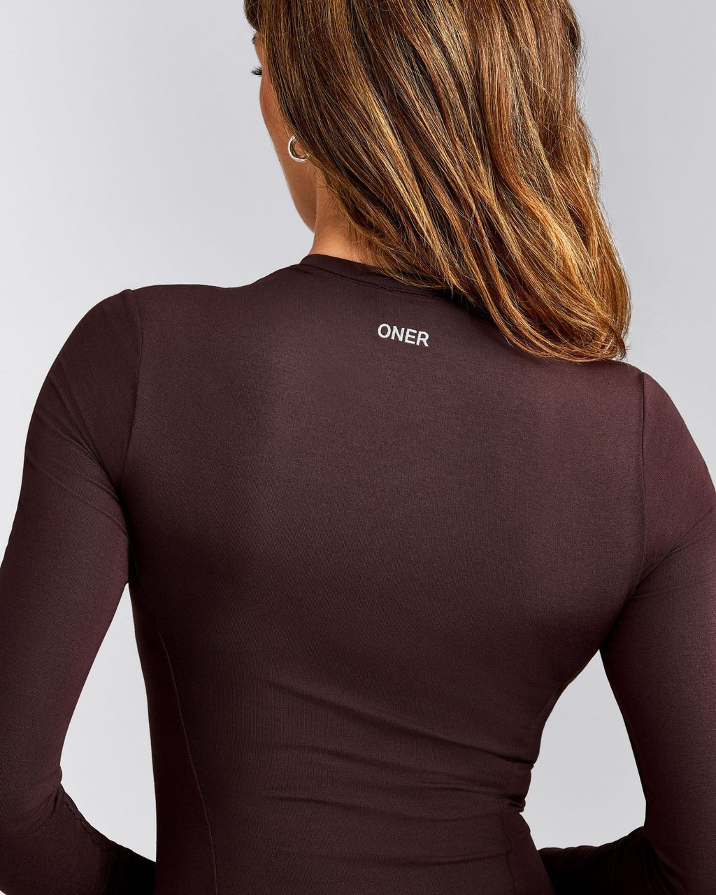 MellowTM Motion Crew Neck Long Sleeve Top | Plum Brown