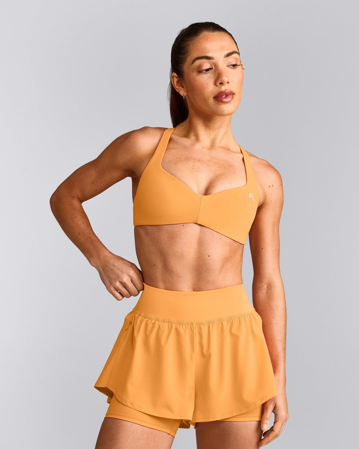 UnifiedMoveTM T Back Minimal Bralette | Powdered Orange