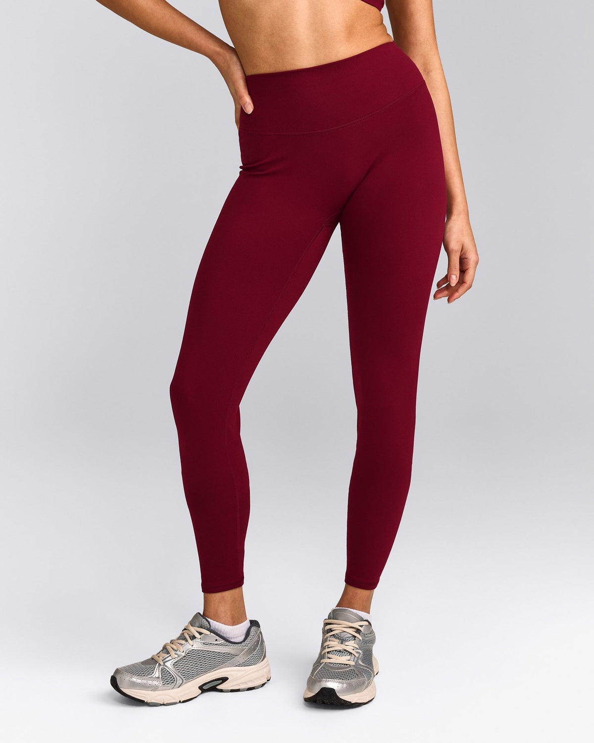 SoftMotionTM High Waisted Leggings | Ruby Red