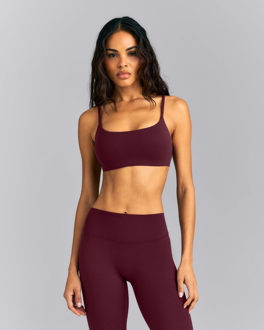 SoftMotionTM Strappy Sports Bra | Cherry Lacquer Purple