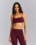 SoftMotionTM Strappy Sports Bra | Cherry Lacquer Purple