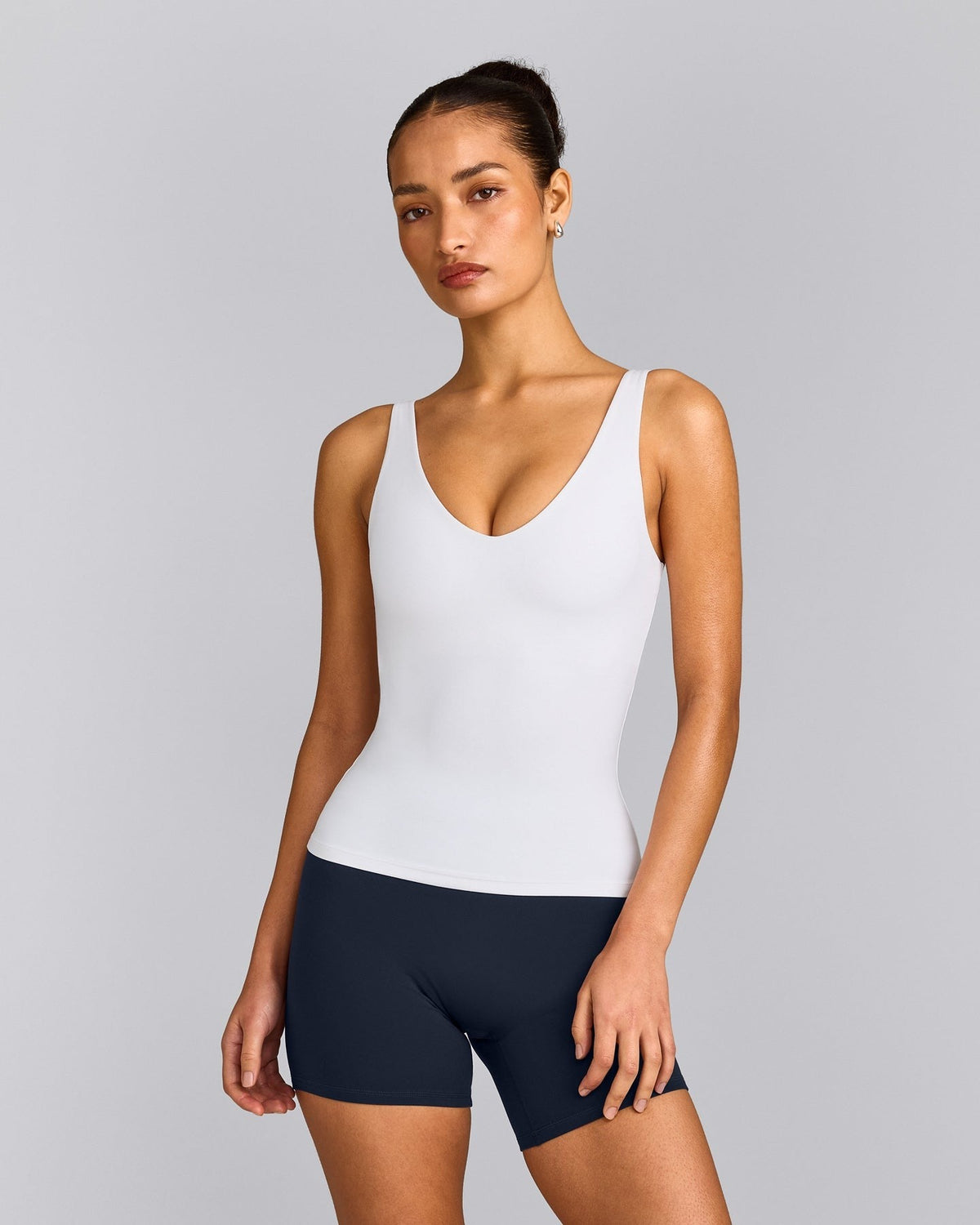 SoftMotionTM Scoop Neck Tank Top | White