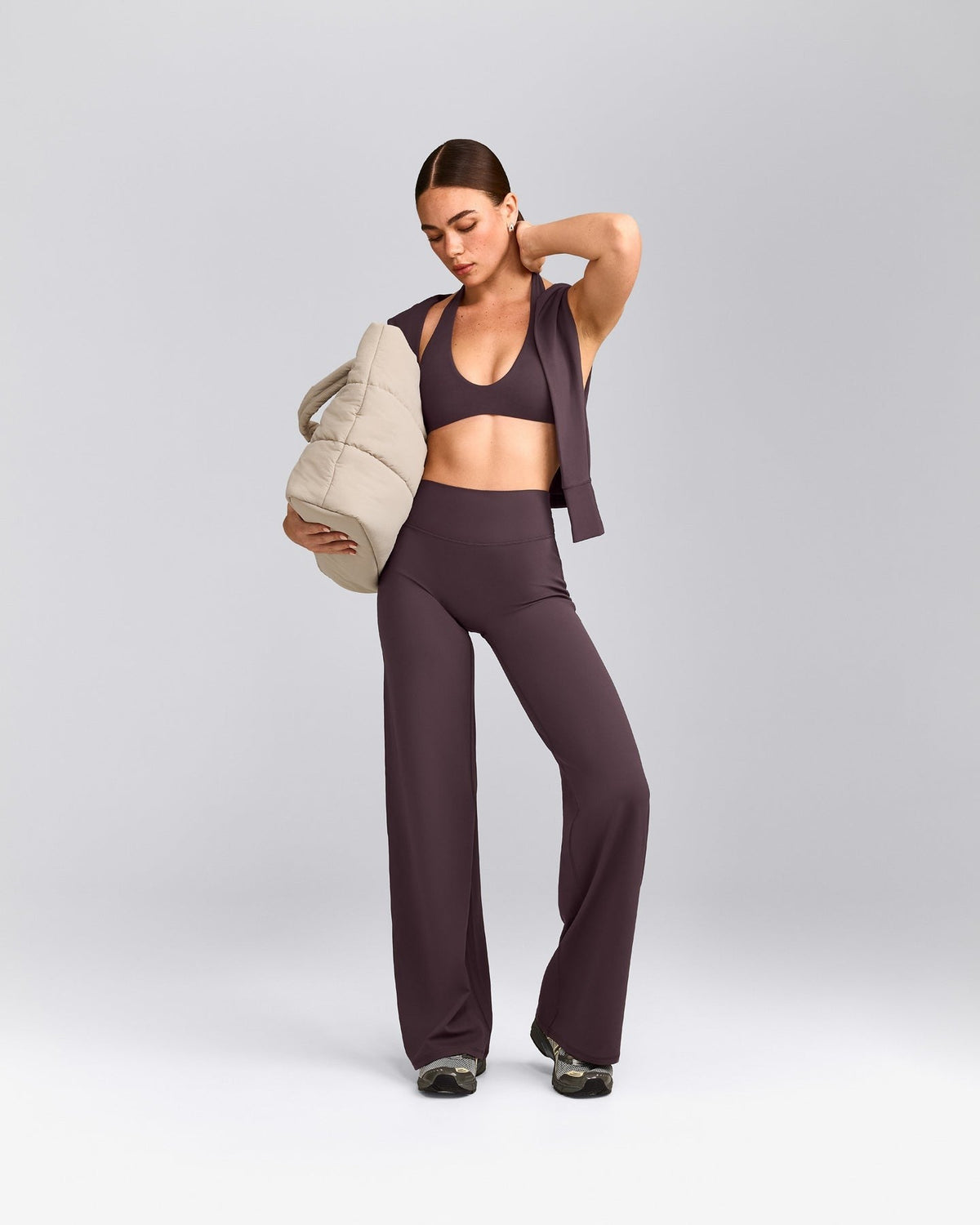 SoftMotionTM Straight Leg Pants | Dark Umber Brown