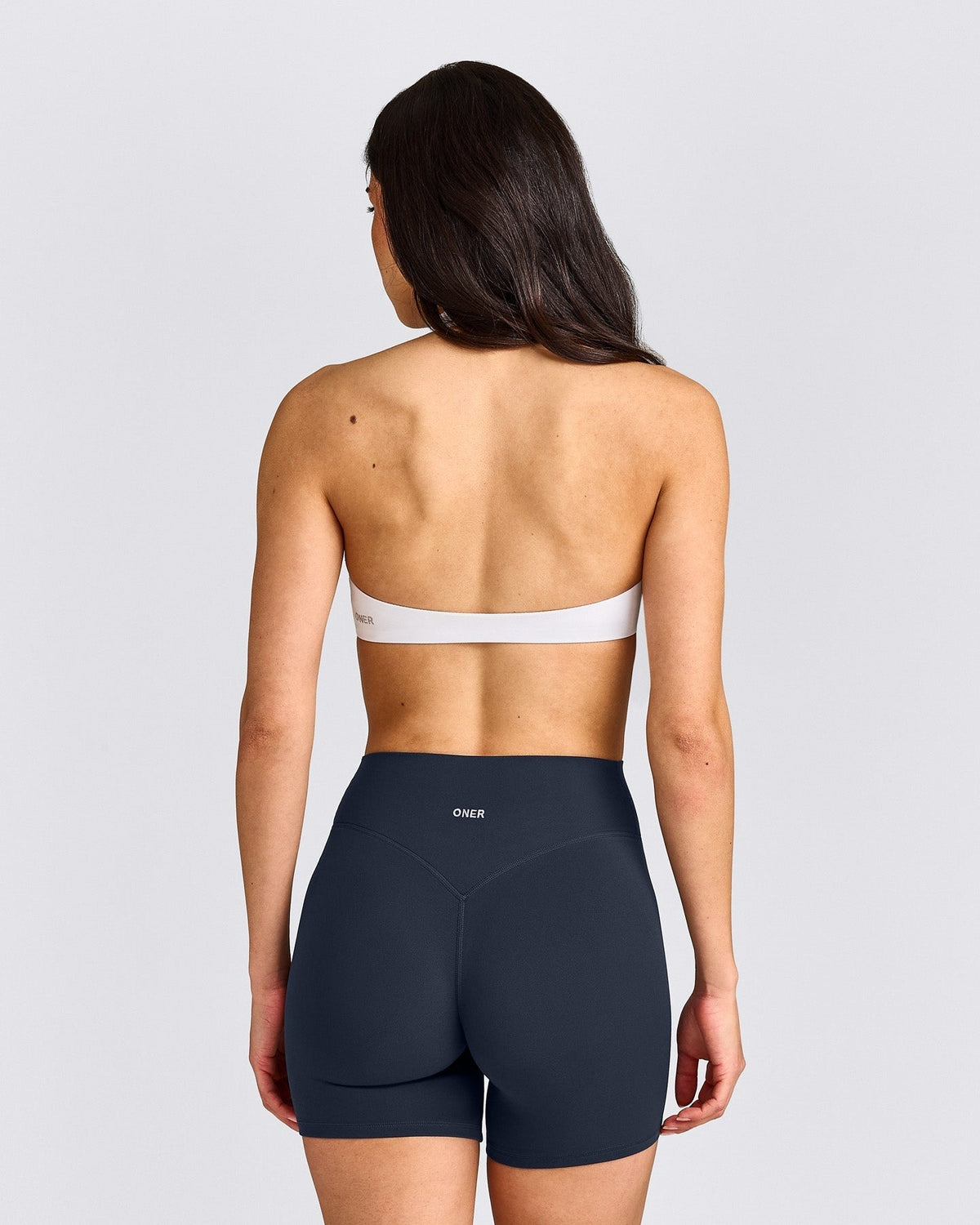 SoftMotionTM Minimal Halter Neck Bralette | White