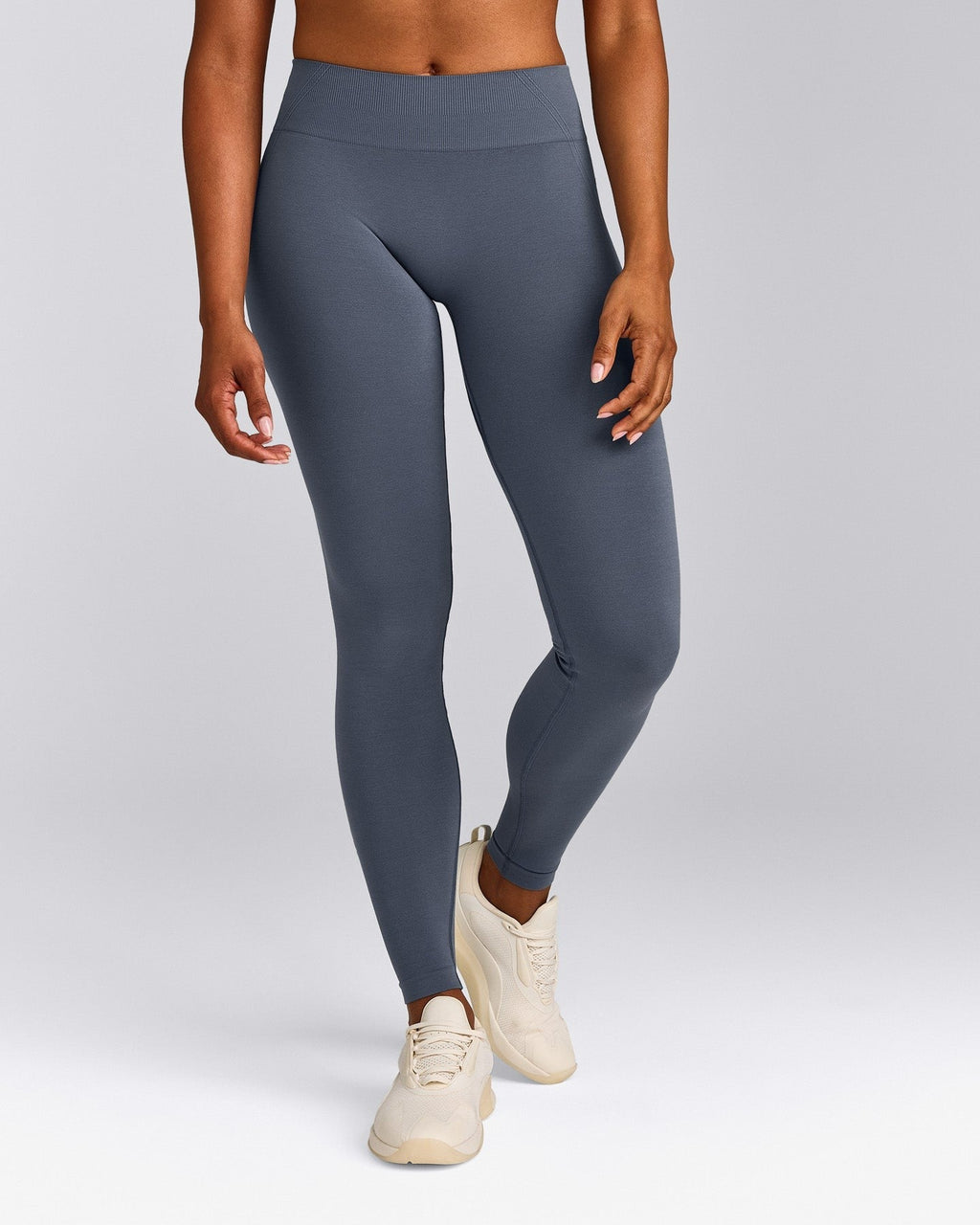 EffortlessLiftTM Seamless Mid Rise Leggings | Light Granite Blue