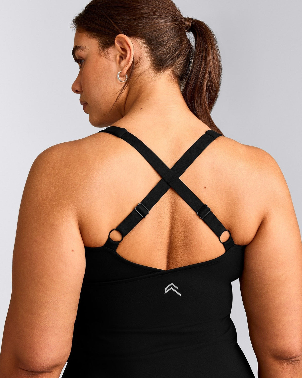 UnifiedMoveTM V Neck Cross Back Tank Top | Black