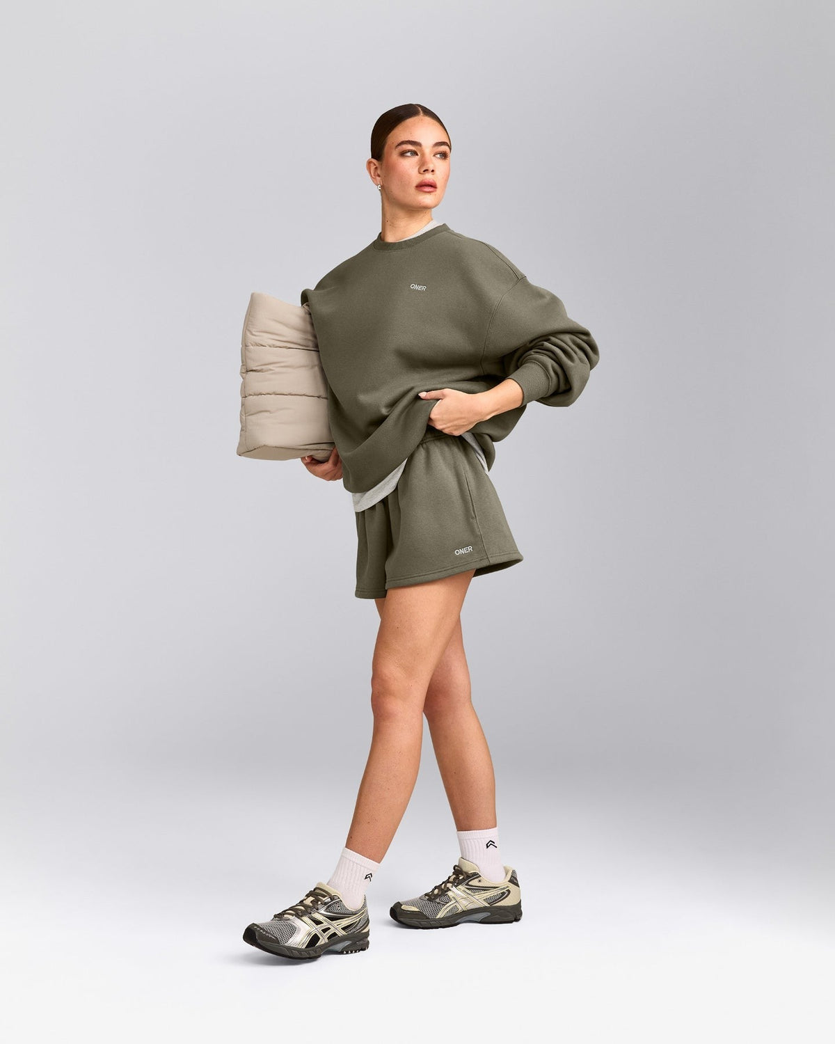 Foundations Cosy Oversized Sweatshirt | Alpine Green